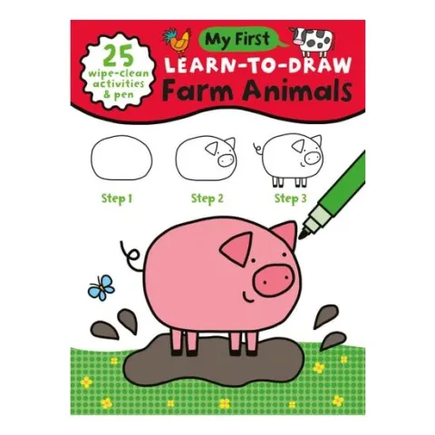 Coperta cărții My First Learn-To-Draw Farm Animals