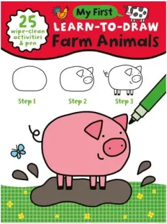 Coperta cărții My First Learn-To-Draw Farm Animals