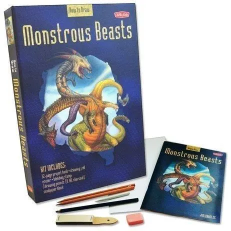 Coperta cărții How to Draw Monstrous Beasts
