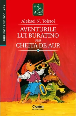 Coperta cărții Aventurile lui Buratino sau Cheița de Aur
