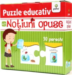 Coperta cărții Puzzle educativ: Notiuni opuse