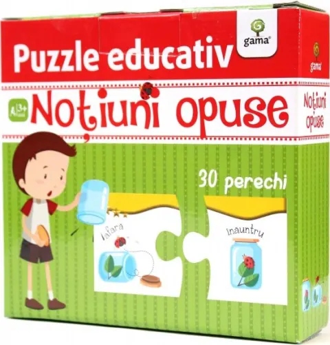 Coperta cărții Puzzle educativ: Notiuni opuse