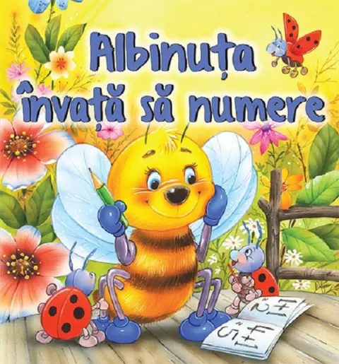 Coperta cărții Albinuta invata sa numere