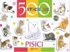 Coperta cărții 500 stickere. Pisici