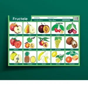 Coperta cărții Fructele - plansa didactica A3