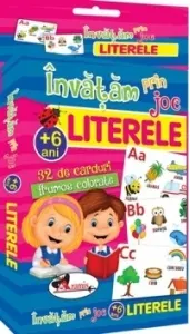 Coperta cărții Invatam prin joc Literele. Carti de joc educative