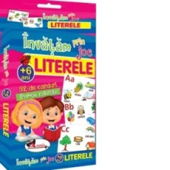 Coperta cărții Invatam prin joc Literele. Carti de joc educative