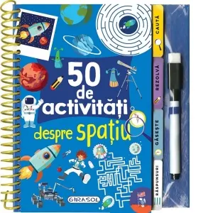Coperta cărții 50 de activitati despre spatiu