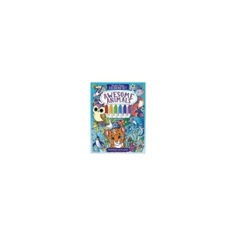 Coperta cărții Awesome Animals Creative Pages Coloring Kit