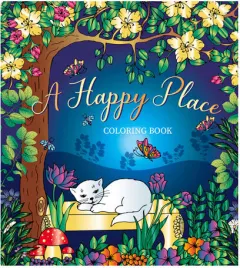 Coperta cărții Happy place coloring book
