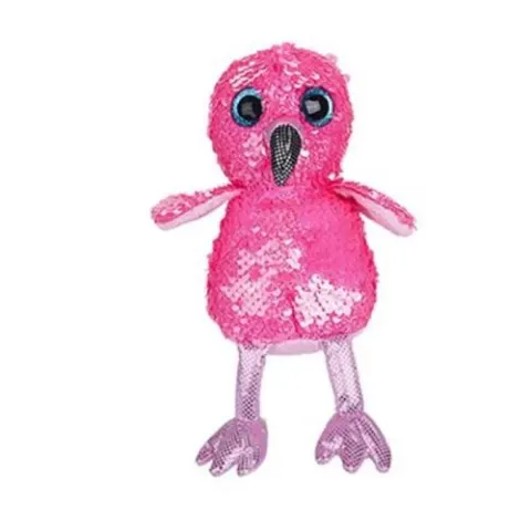 Coperta cărții 13cm plush pink flamingo