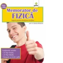 Coperta cărții Memorator de fizica - suport pentru invatarea lectiilor (clasa a VIII-a)
