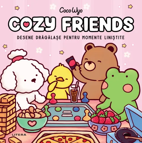 Coperta cărții Cozy friends. Desene dragalase pentru momente linistite