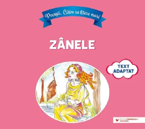 Coperta cărții Povesti. Citim cu litere mari. Zanele