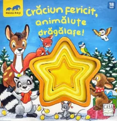 Coperta cărții Crăciun fericit, animăluțe drăgălașe!
