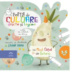 Coperta cărții Porția de culoare. Fructe și legume. Carte de colorat cu rime