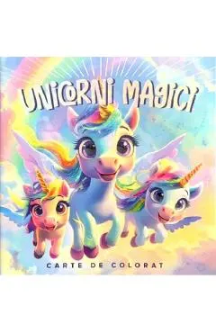 Coperta cărții Unicorni magici. Carte de colorat