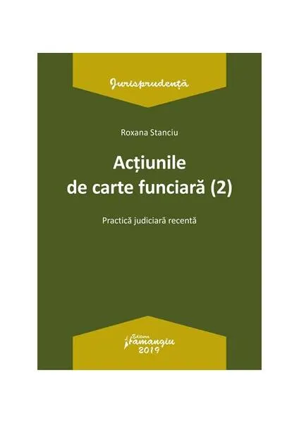 Coperta cărții Actiunile de carte funciara Ed.2