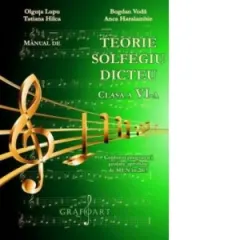Coperta cărții Manual de teorie, solfegiu, dicteu. Clasa a VI-a