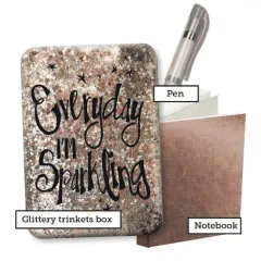 Coperta cărții Everyday I'm Sparkling Glitter Stationery Box