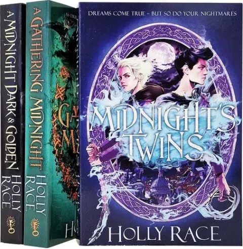 Coperta cărții City Of Nightmares Series 3 Books Collection Set By Holly Race (midnights Twins, A Gathering Midnight & A Midnight Dark & Golden)
