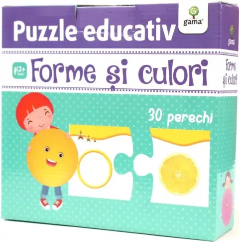 Coperta cărții Puzzle educativ: Forme si culori