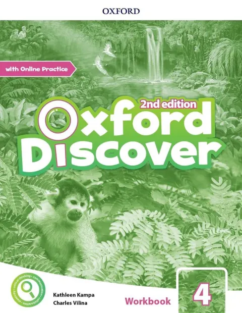 Coperta cărții Oxford Discover 2E Level 4 Workbook with Online Practice- REDUCERE 40%