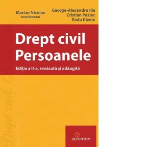 Coperta cărții Drept civil. Persoanele Editia a II-a