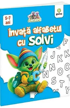 Coperta cărții gamalinii. invata alfabetul cu solvi