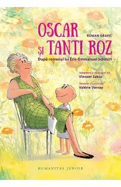 Coperta cărții Oscar si Tanti Roz. Roman grafic. Dupa romanul lui Eric-Emmanuel Schmitt