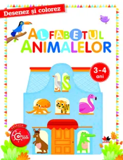 Coperta cărții Desenez și colorez. Alfabetul animalelor