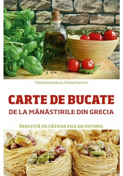 Coperta cărții Carte de bucate de la manastirile din Grecia