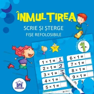 Coperta cărții Inmultirea - Scrie si sterge. Fise refolosibile