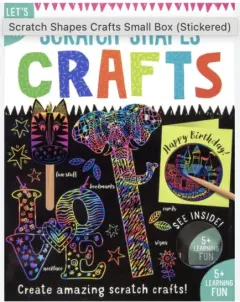Coperta cărții Scratch Shapes Crafts Small Box (Stickered), Over The Moon