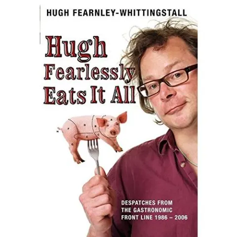 Coperta cărții Hugh fearlessly eats it all