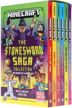 Coperta cărții Minecraft: The Stonesword Saga Collection - 6 Books Set