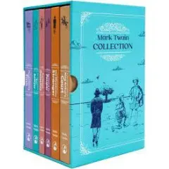 Coperta cărții The Mark Twain 6 Book Deluxe Hardback Collection Set - Mark Twain