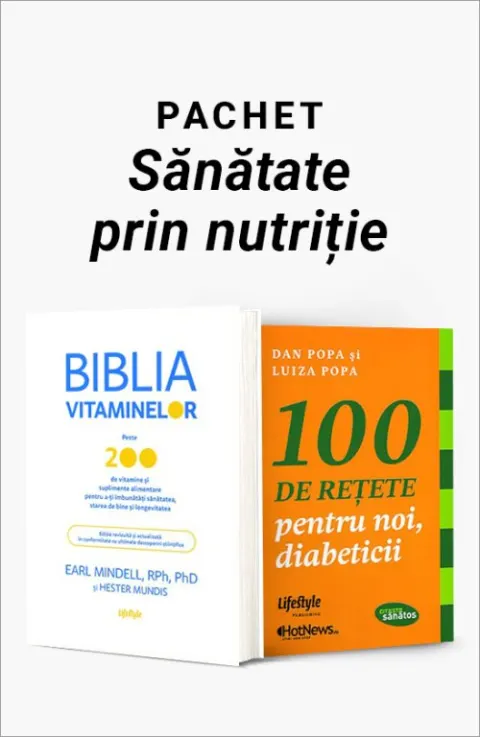 Coperta cărții Pachet Sănătate prin nutriție. Biblia vitaminelor/100 de rețete pentru noi, diabeticii - Earl Mindell