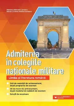 Coperta cărții Admiterea in colegiile nationale militare