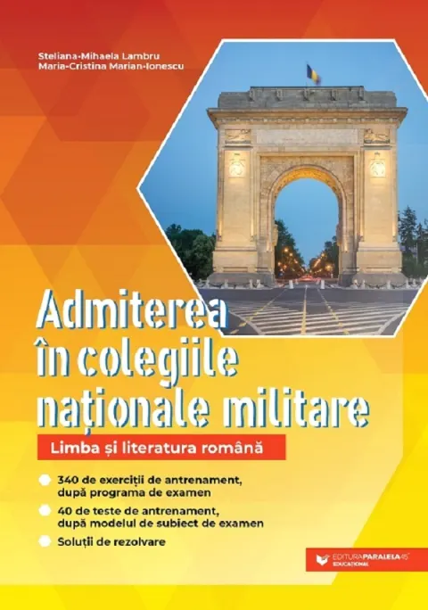 Coperta cărții Admiterea in colegiile nationale militare