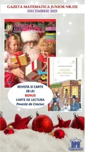 Coperta cărții Gazeta Matematica Junior nr. 152, Decembrie 2025 (Bonus: Carte de lectura Poveste de Craciun de Charles Dickens)