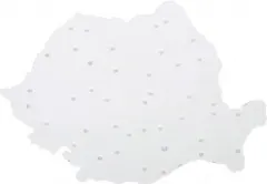 Coperta cărții Sablon harta Romaniei. Diverse culori