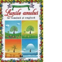 Coperta cărții Lunile anului in romana si engleza