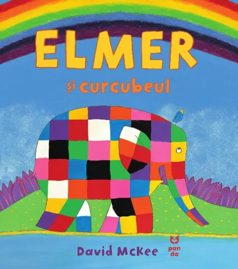 Coperta cărții Elmer și curcubeul
