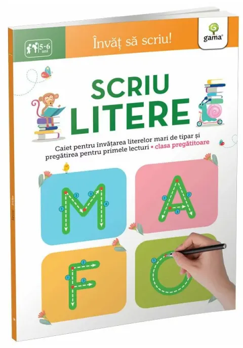 Coperta cărții Scriu litere