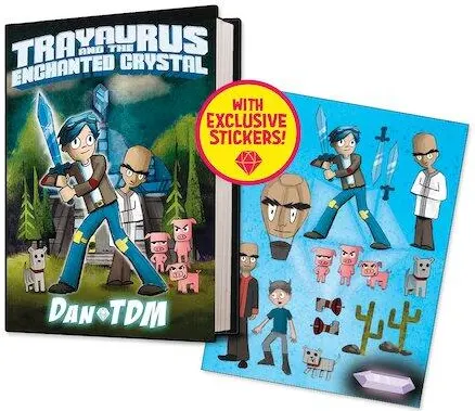 Coperta cărții Trayaurus and the Enchanted Crystal (With Stickers)