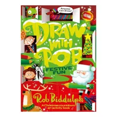 Coperta cărții Draw with Rob: Festive Fun