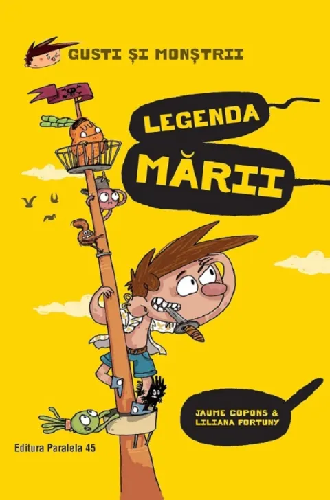 Coperta cărții Gusti si monstrii. Legenda marii