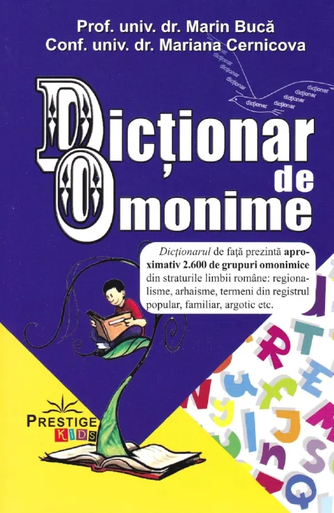 Coperta cărții Dictionar de omonime