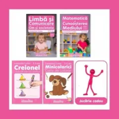 Coperta cărții Pachet educational 3-4 ani, (Set domenii + Carte de colorat + Creionel + Jucarie cadou)